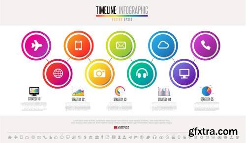 Timeline Infographics Design Template