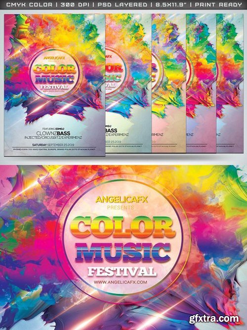 CM - Color Music Festival Flyer Template 1018103