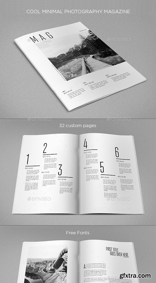 GraphicRiver - Cool Minimal Photography Magazine 19579094