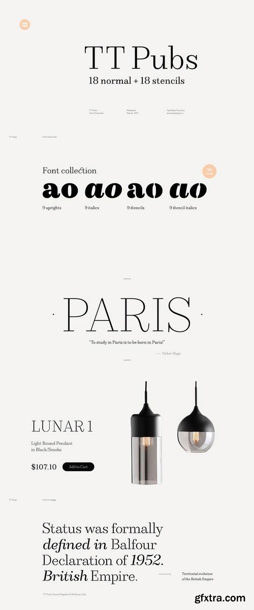 TT Pubs Font Family $210