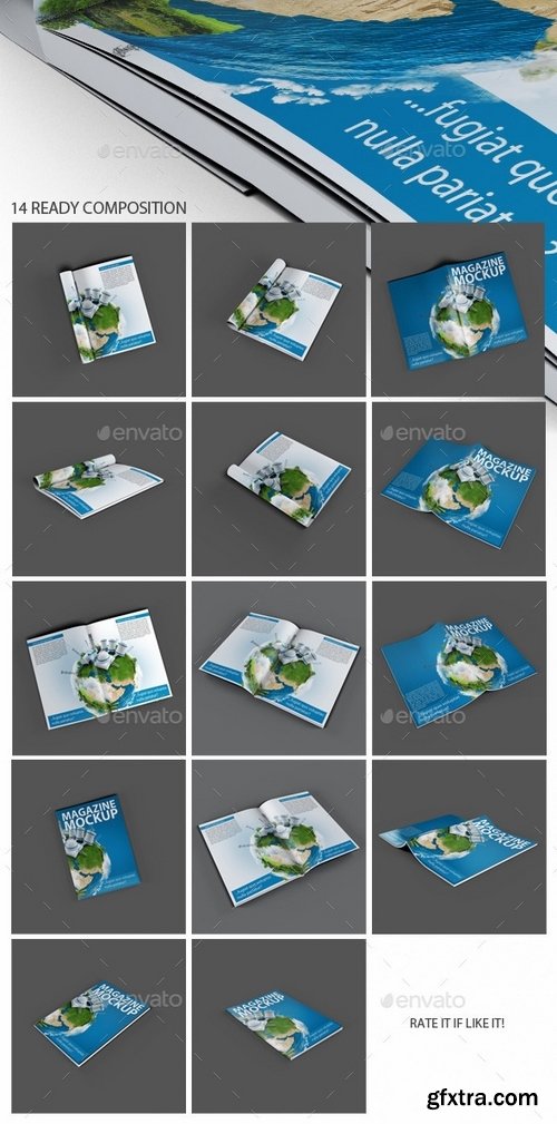 GraphicRiver - A4 Magazine Catalog Mock-Up 9931110