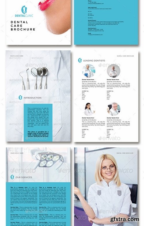 GraphicRiver - Dental Clinic Services or Care Brochure 9529058