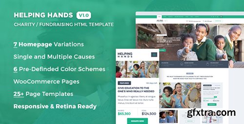 ThemeForest - Helping Hands - Charity / NonProfit / Fund Raising HTML Template (Update: 3 June 16) - 16087334