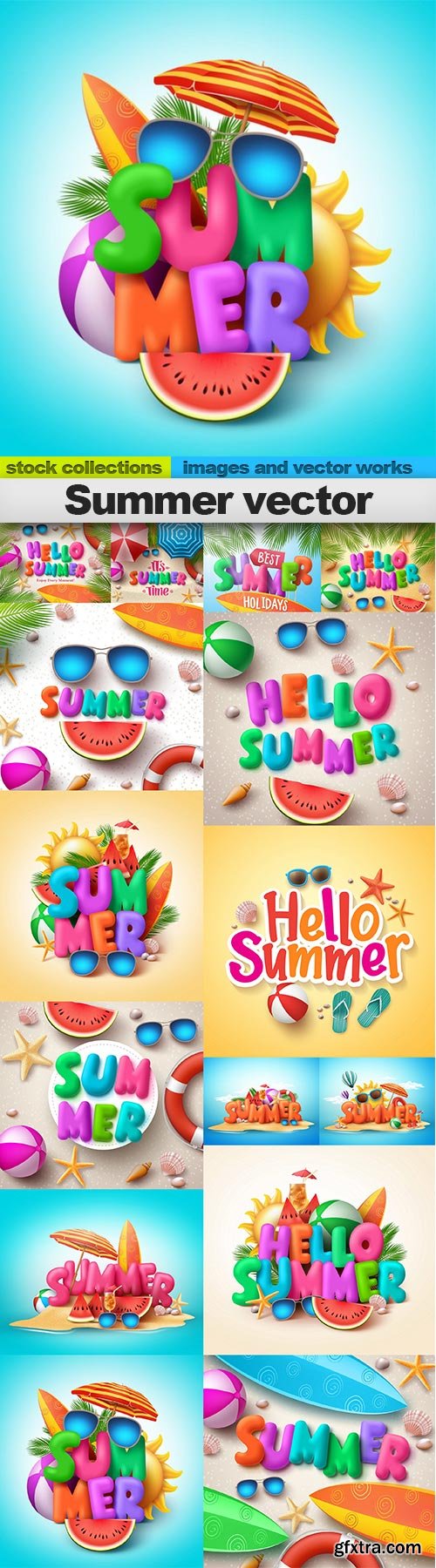 Summer vector, 15 X EPS