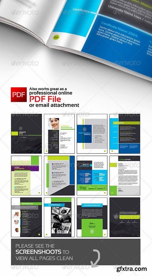 GraphicRiver - Swiss Resume Booklet 3764058