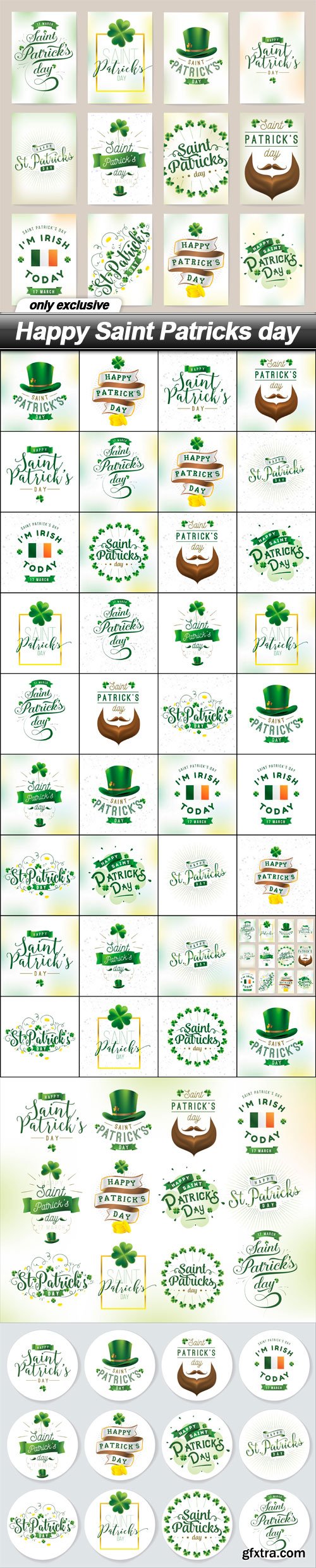 Happy Saint Patricks day - 37 EPS