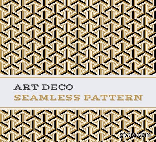 Art Deco pattern - 5 EPS