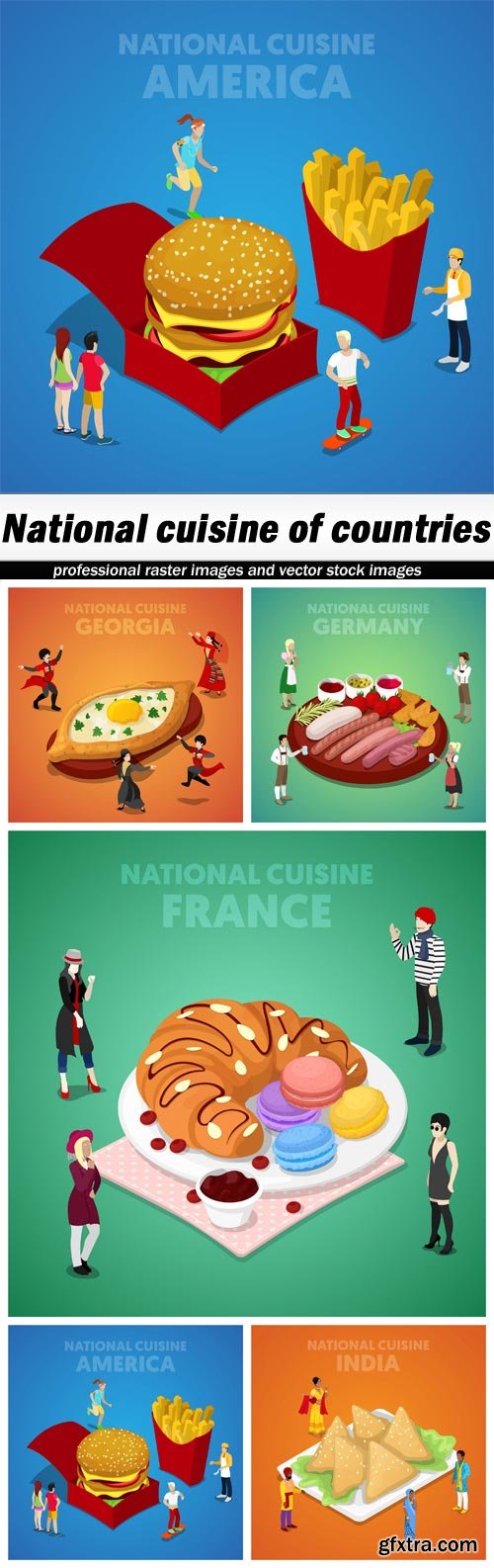 National cuisine of countries - 5 EPS