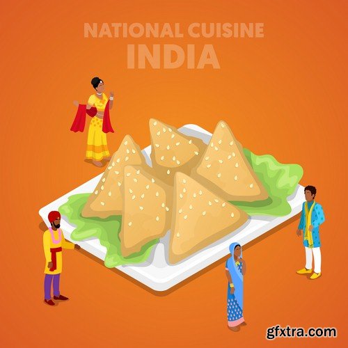 National cuisine of countries - 5 EPS