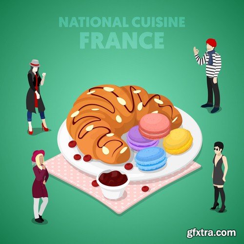 National cuisine of countries - 5 EPS