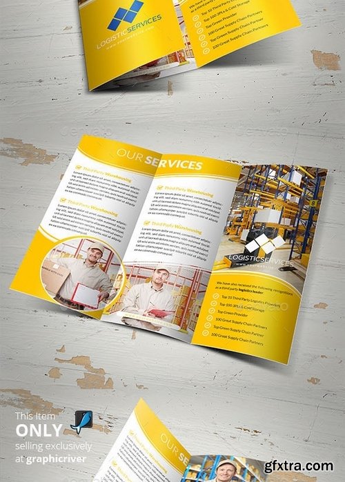 GraphicRiver - Logistic Services Tri-Fold Brochure 7829714