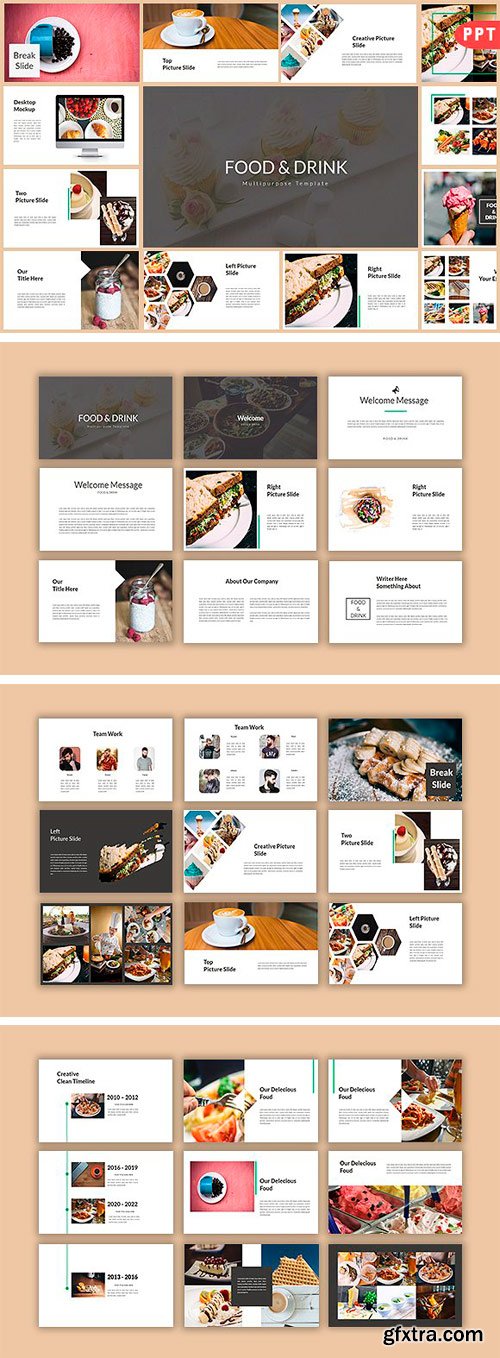 CM 1297769 - Food & Drink Multipurpose Powerpoint