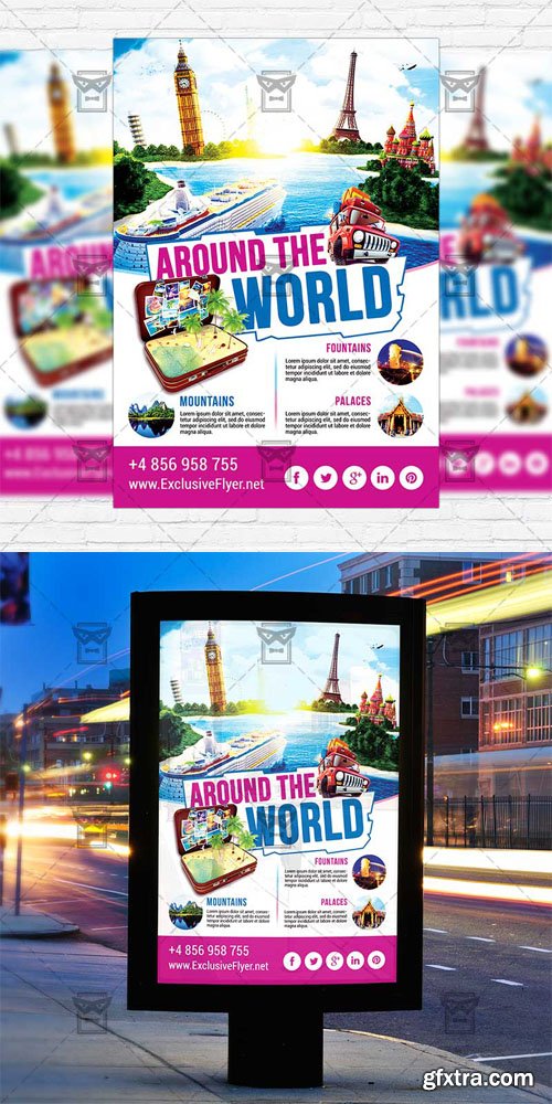 Around the World - Flyer Template