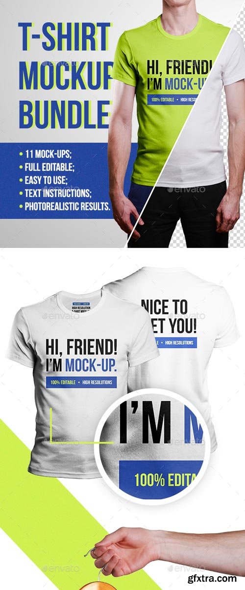 GraphicRiver - Men T-Shirt Mockups - 19475357