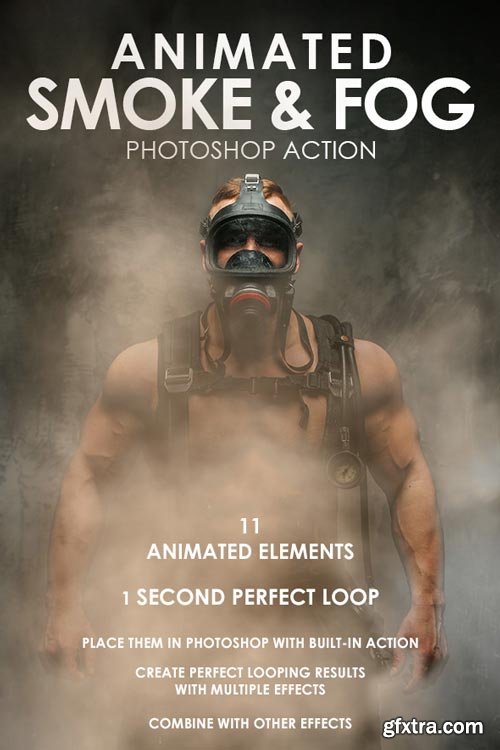 GraphicRiver - Animated Smoke & Fog Photoshop Action - 19576752