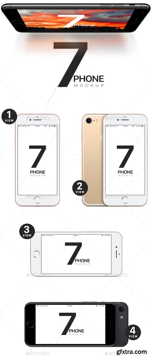 GraphicRiver - Phone 7 and 7 Plus vector Mockups - 19497908