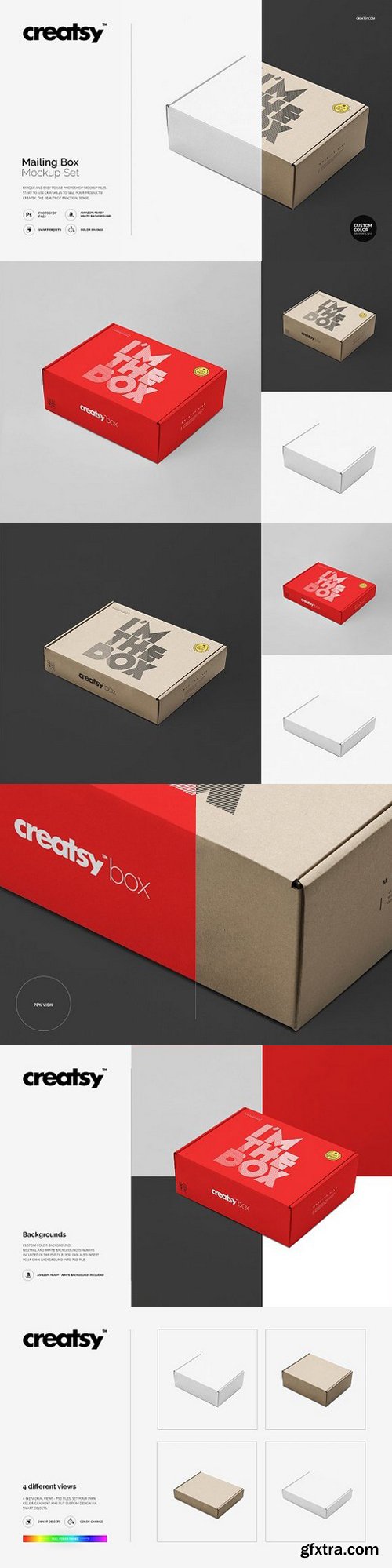 CM - Mailing Box Mockup Set 1157276