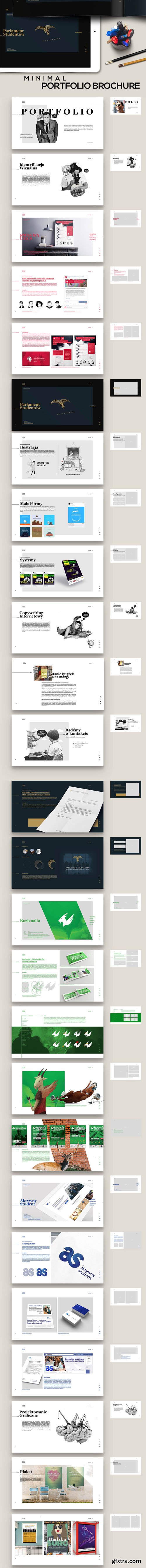 Minimal Portfolio Brochure INDD Template