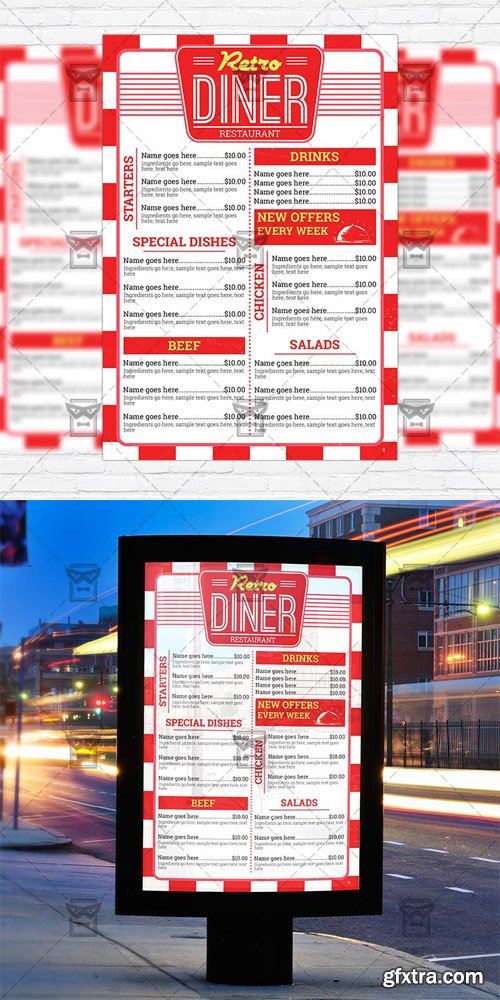 Vintage Food Menu - Flyer Template