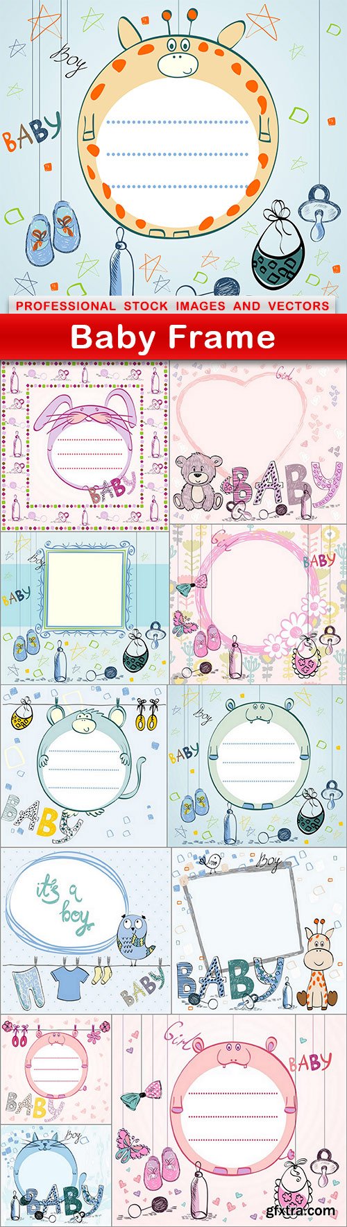 Baby Frame - 12 EPS