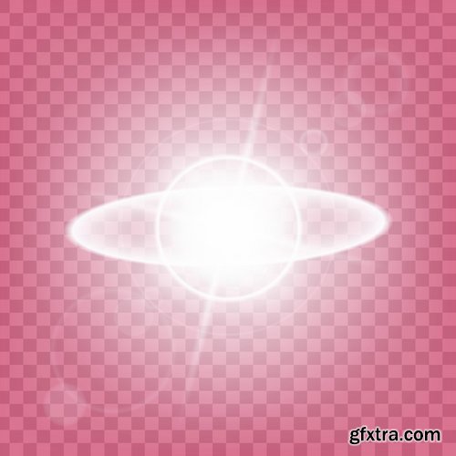 Collection of light effect background is an element of a web page design 25 EPS