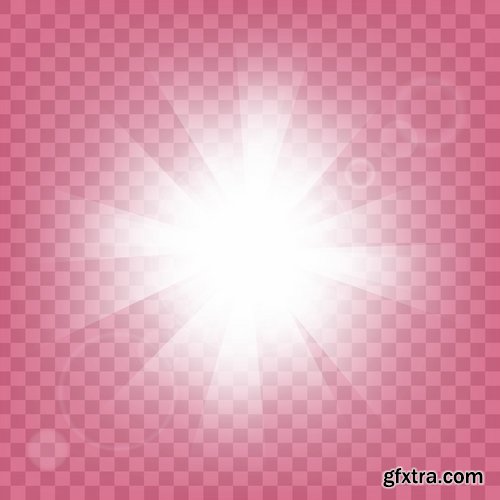 Collection of light effect background is an element of a web page design 25 EPS