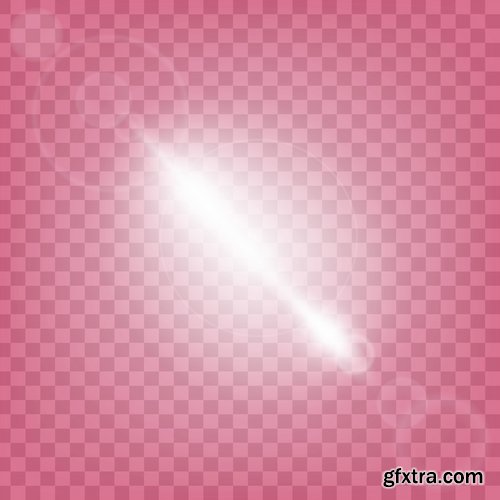 Collection of light effect background is an element of a web page design 25 EPS