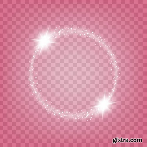 Collection of light effect background is an element of a web page design 25 EPS