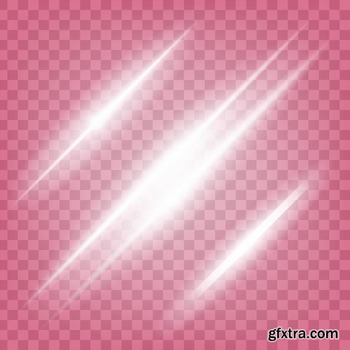 Collection of light effect background is an element of a web page design 25 EPS