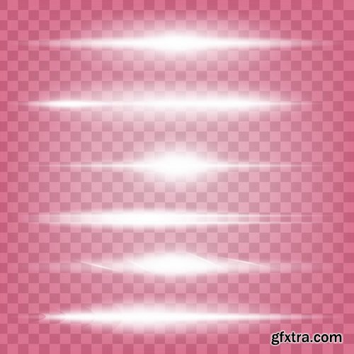 Collection of light effect background is an element of a web page design 25 EPS