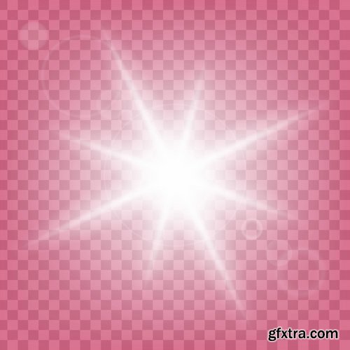 Collection of light effect background is an element of a web page design 25 EPS