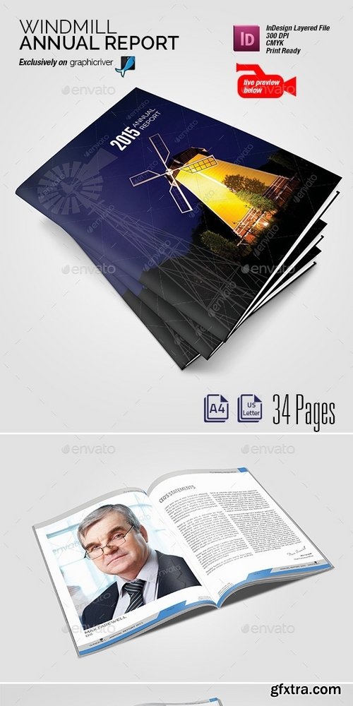 GraphicRiver - Windmill Annual Report 8813232