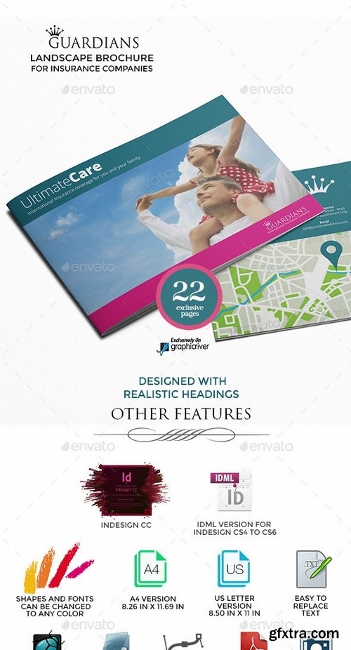 GraphicRiver - Landscape Brochure for Insurance Companies 9699533