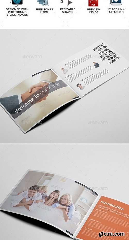 GraphicRiver - Landscape Brochure for Insurance Companies 9699533