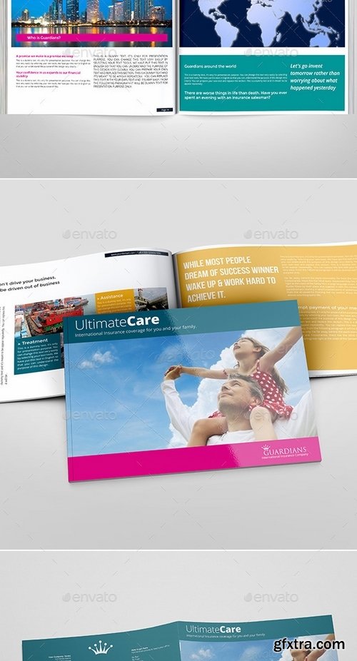 GraphicRiver - Landscape Brochure for Insurance Companies 9699533