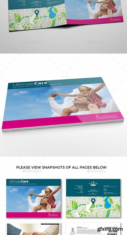 GraphicRiver - Landscape Brochure for Insurance Companies 9699533