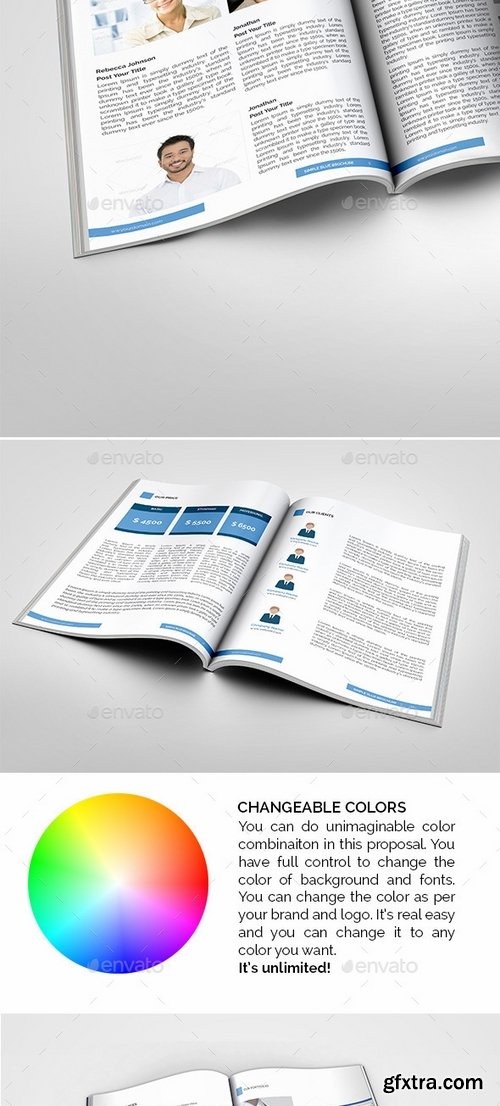 GraphicRiver - The Blue Brochure 8931495