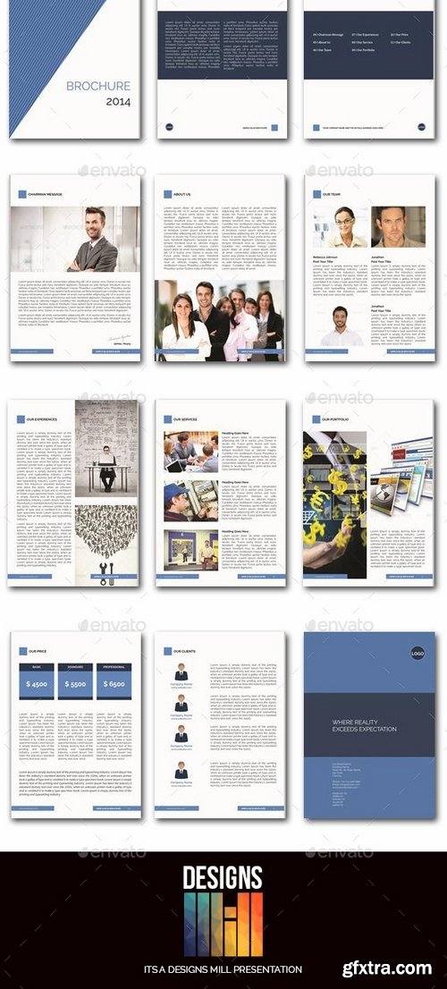 GraphicRiver - The Blue Brochure 8931495