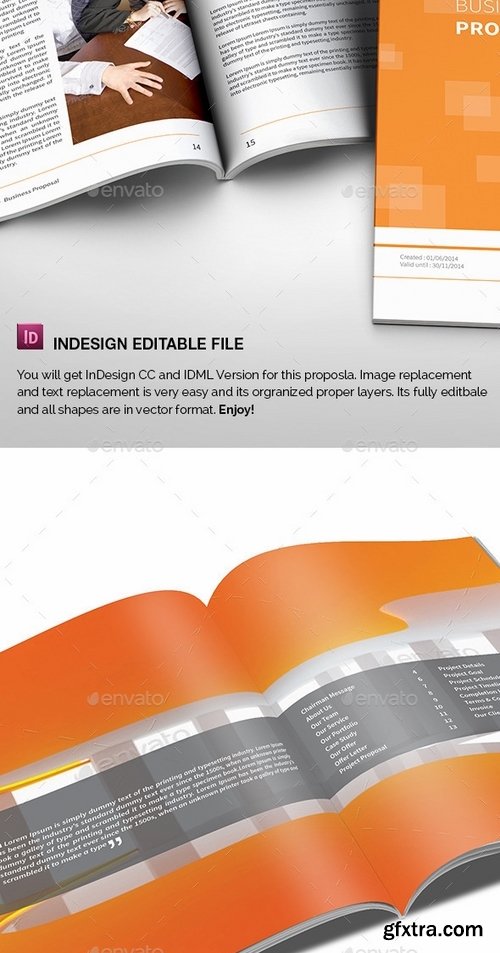 GraphicRiver - The Simple Orange Proposal 9189581