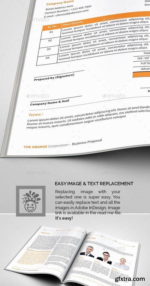 GraphicRiver - The Simple Orange Proposal 9189581