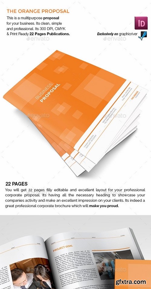 GraphicRiver - The Simple Orange Proposal 9189581