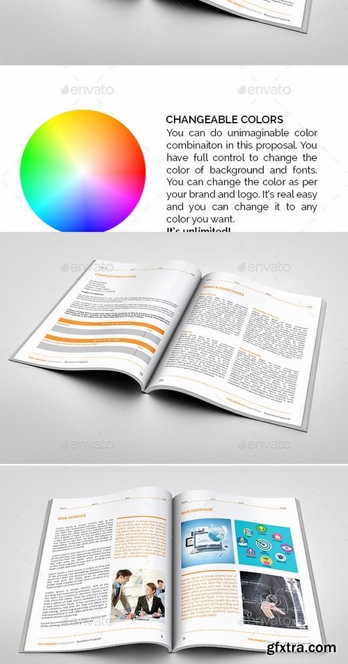 GraphicRiver - The Simple Orange Proposal 9189581