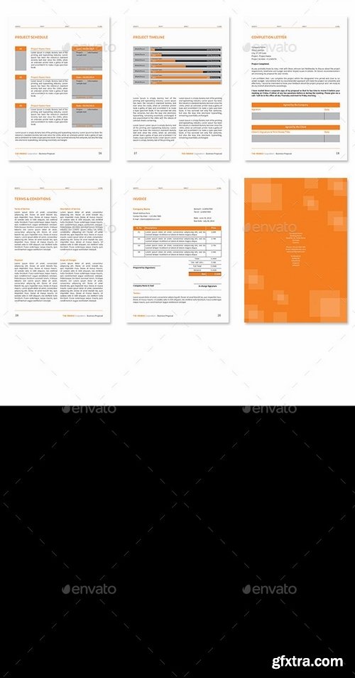 GraphicRiver - The Simple Orange Proposal 9189581