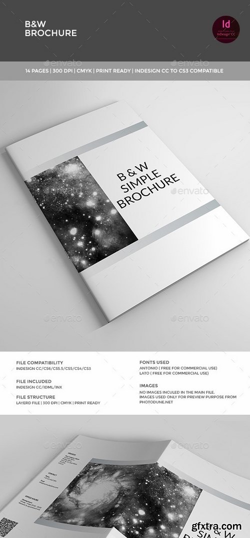 GraphicRiver - Black & White Minimal Brochure 11180278