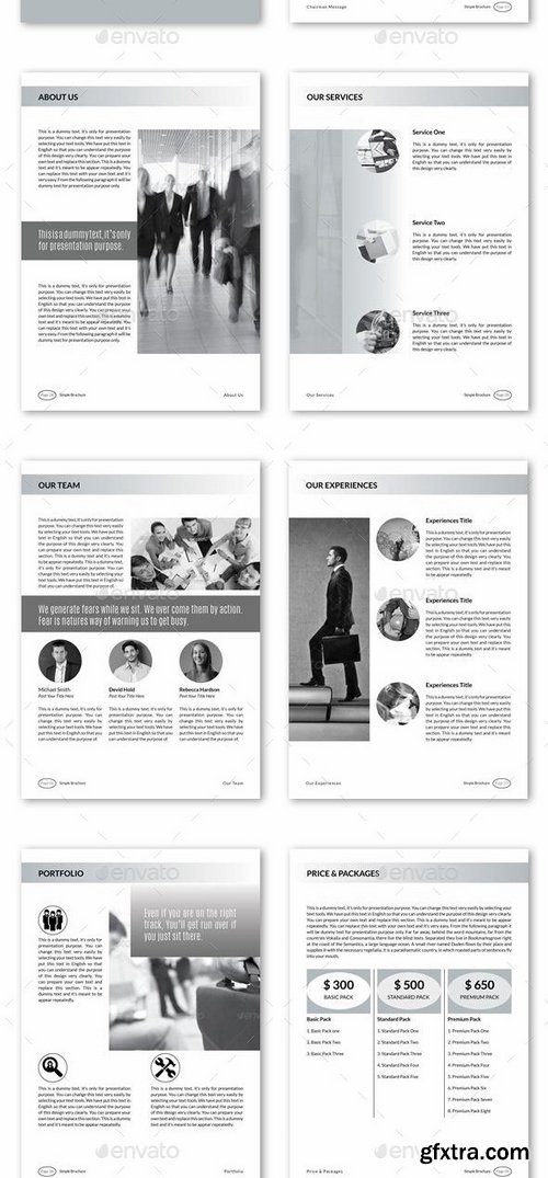 GraphicRiver - Black & White Minimal Brochure 11180278