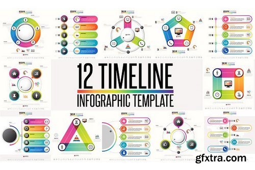 CM - 12 Timeline & Infographic Template 4 1277292