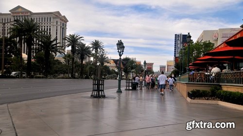 Time lapse pedestrian foot traffic