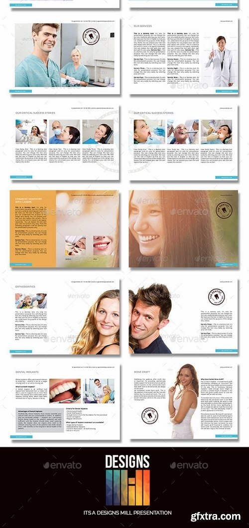 GraphicRiver - The Dentist Oral Care Service Brochure 9543172