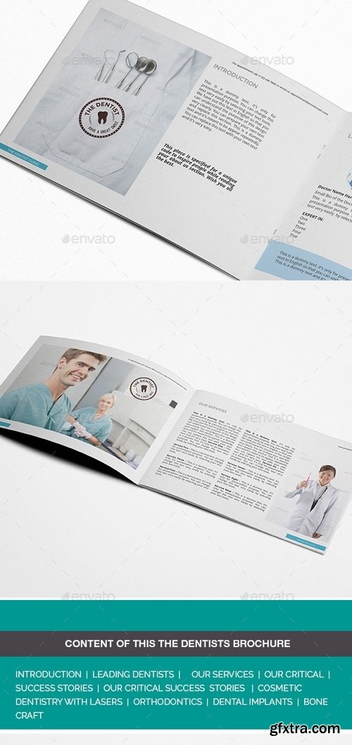 GraphicRiver - The Dentist Oral Care Service Brochure 9543172