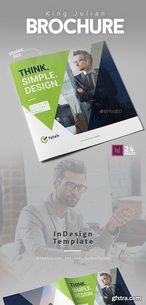 GraphicRiver - King Julian Brochure - Square 19181291